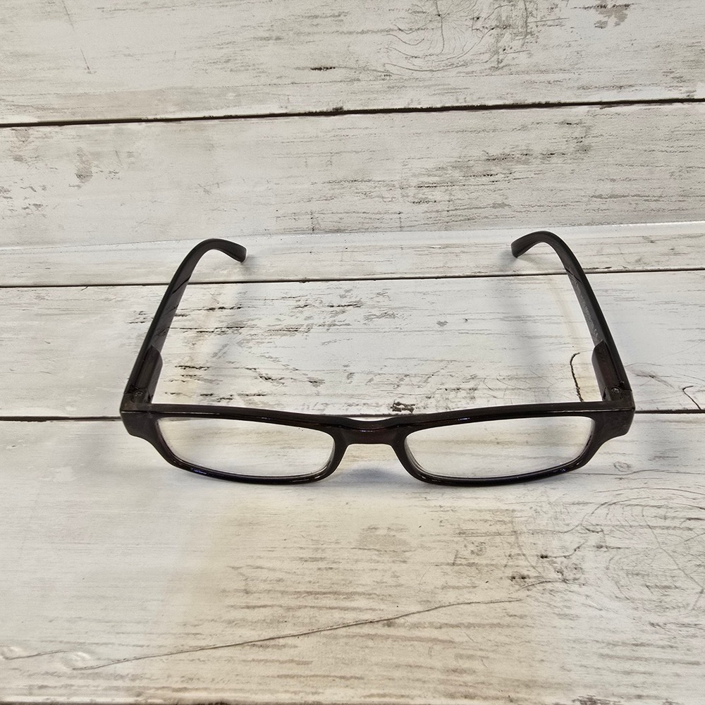 Phoenix‎ BWN Brown Rectangular Reading Glasses +1.25 Magnification 49-19-133